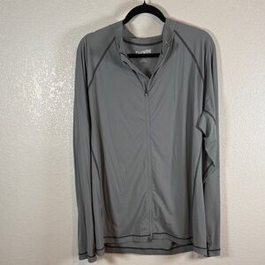 Duluth Trading Co Gray Slim Fit Full Zip Activewear Jacket Size XL